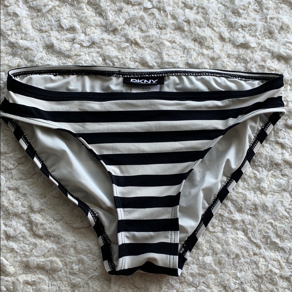 DKNY striped bikini bottom